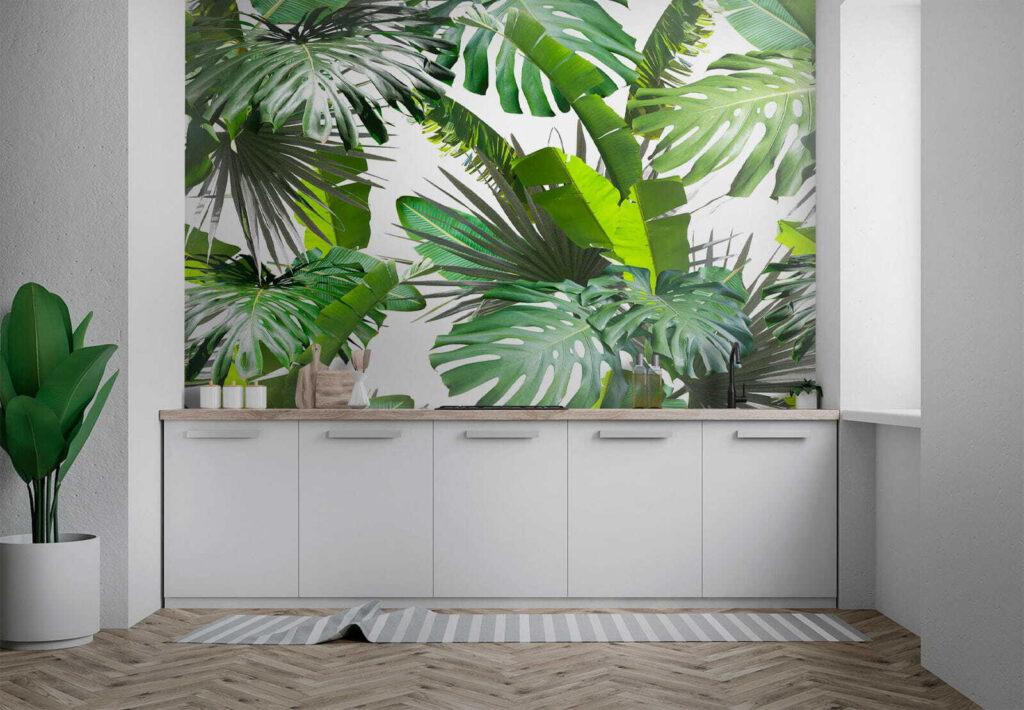 Folhas tropicais verdes — interior 3