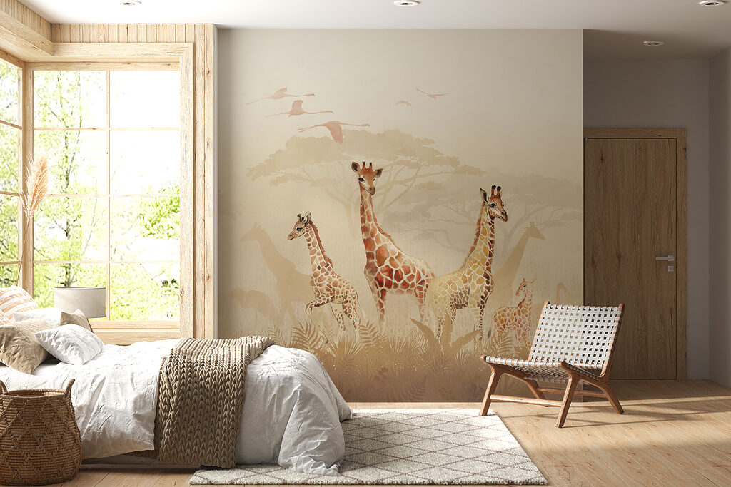 Girafas na névoa matinal — interior 3