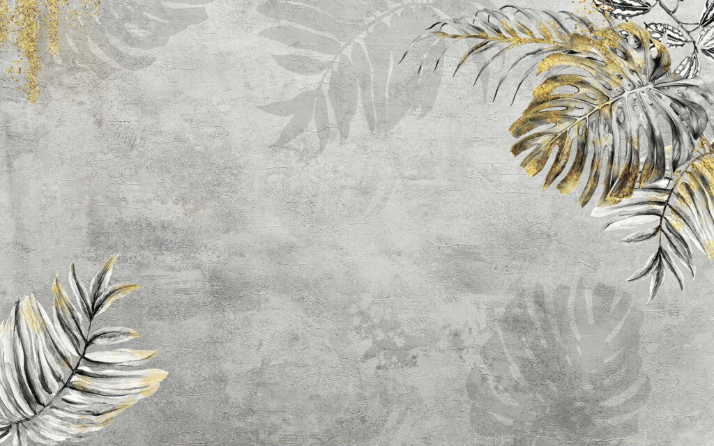 Folhas de palma acinzentadas — design completo