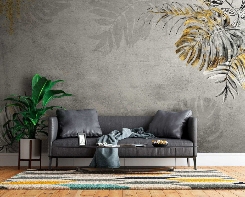 Folhas de palma acinzentadas — interior 2