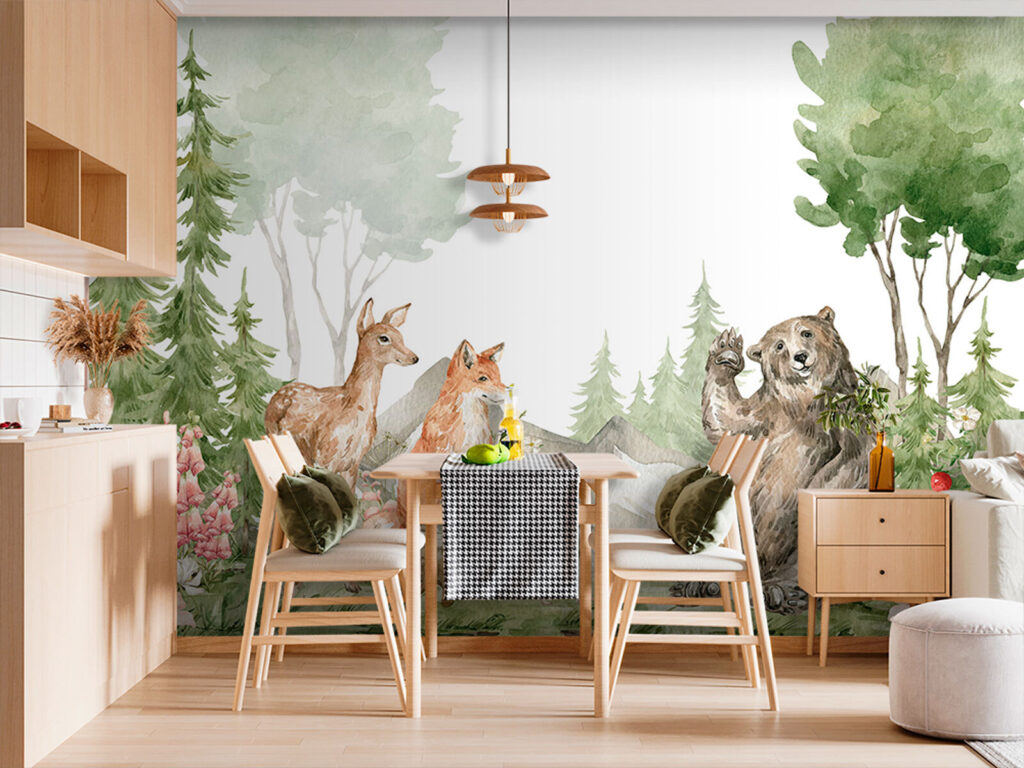 Urso, raposa e veado — interior 2