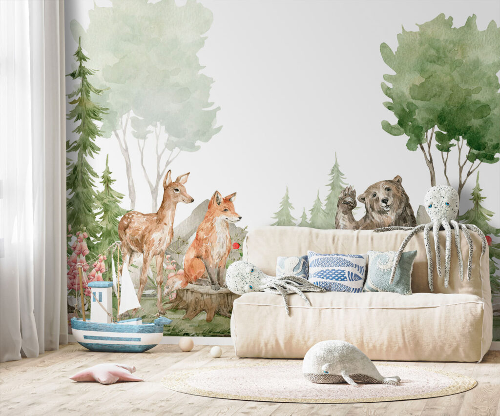 Urso, raposa e veado — interior 3
