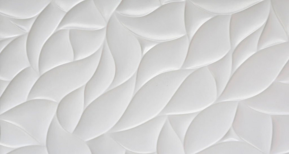 Folhas brancas em repetição — design completo