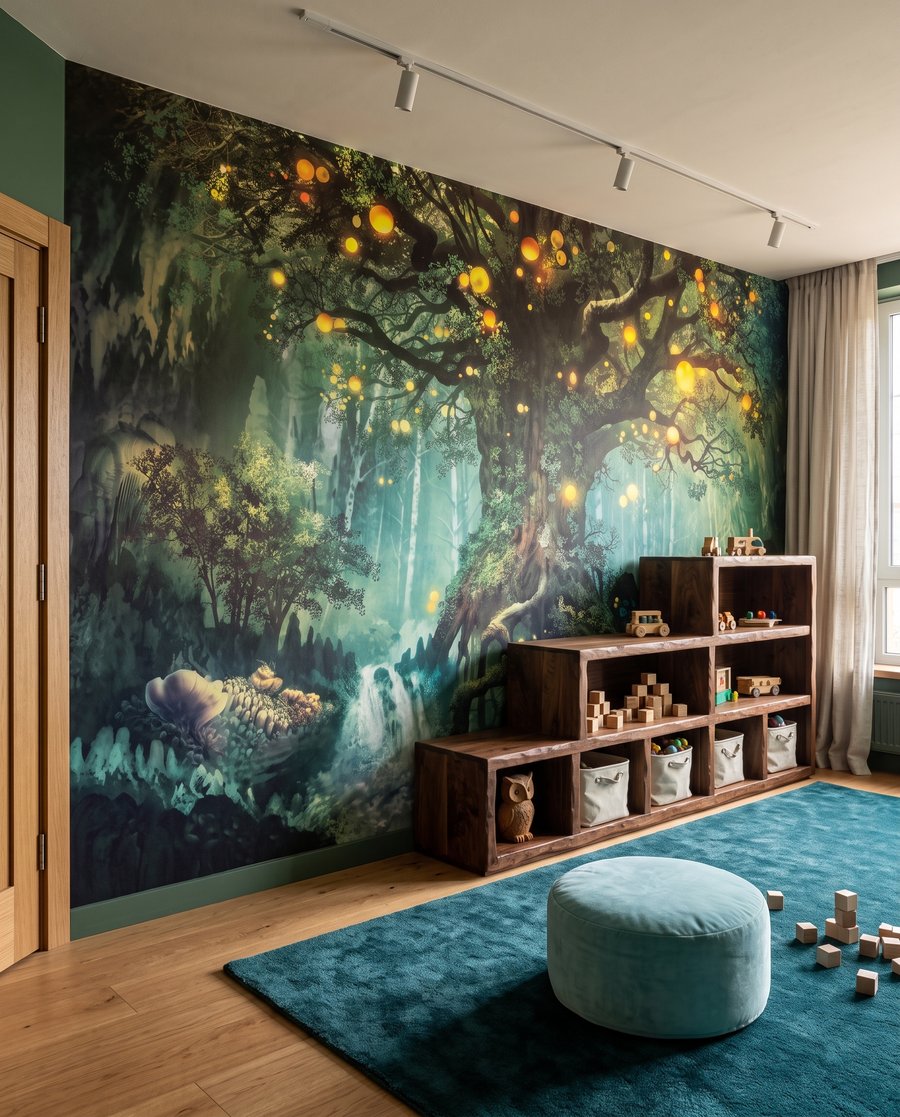 Árvore encantada com luzes — interior 5