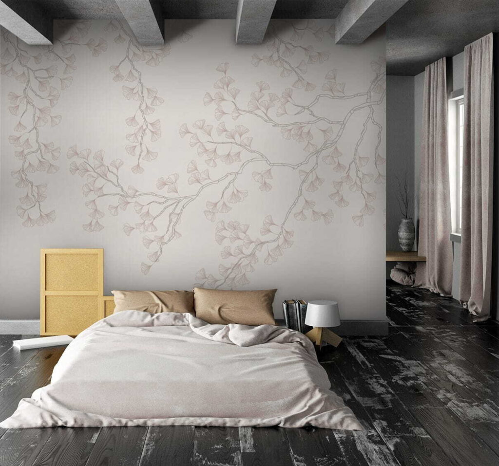 Flores pálidas no topo — interior 1