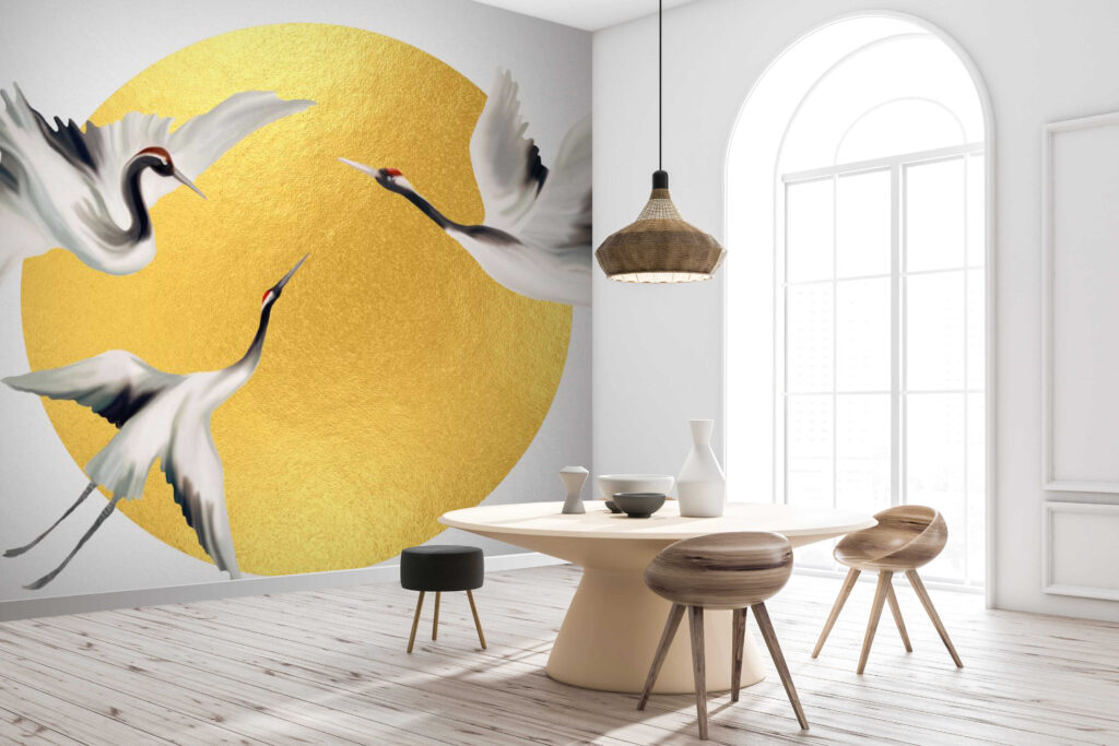 Grous e círculo dourado — interior 1