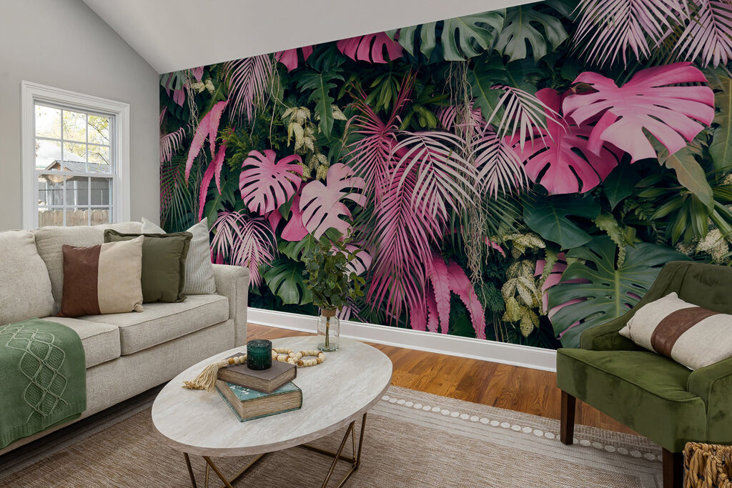 Folhas cor-de-rosa em profundidade — interior 4