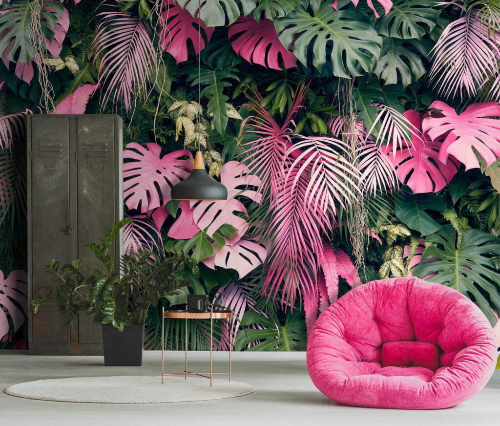 Folhas cor-de-rosa em profundidade — interior 2