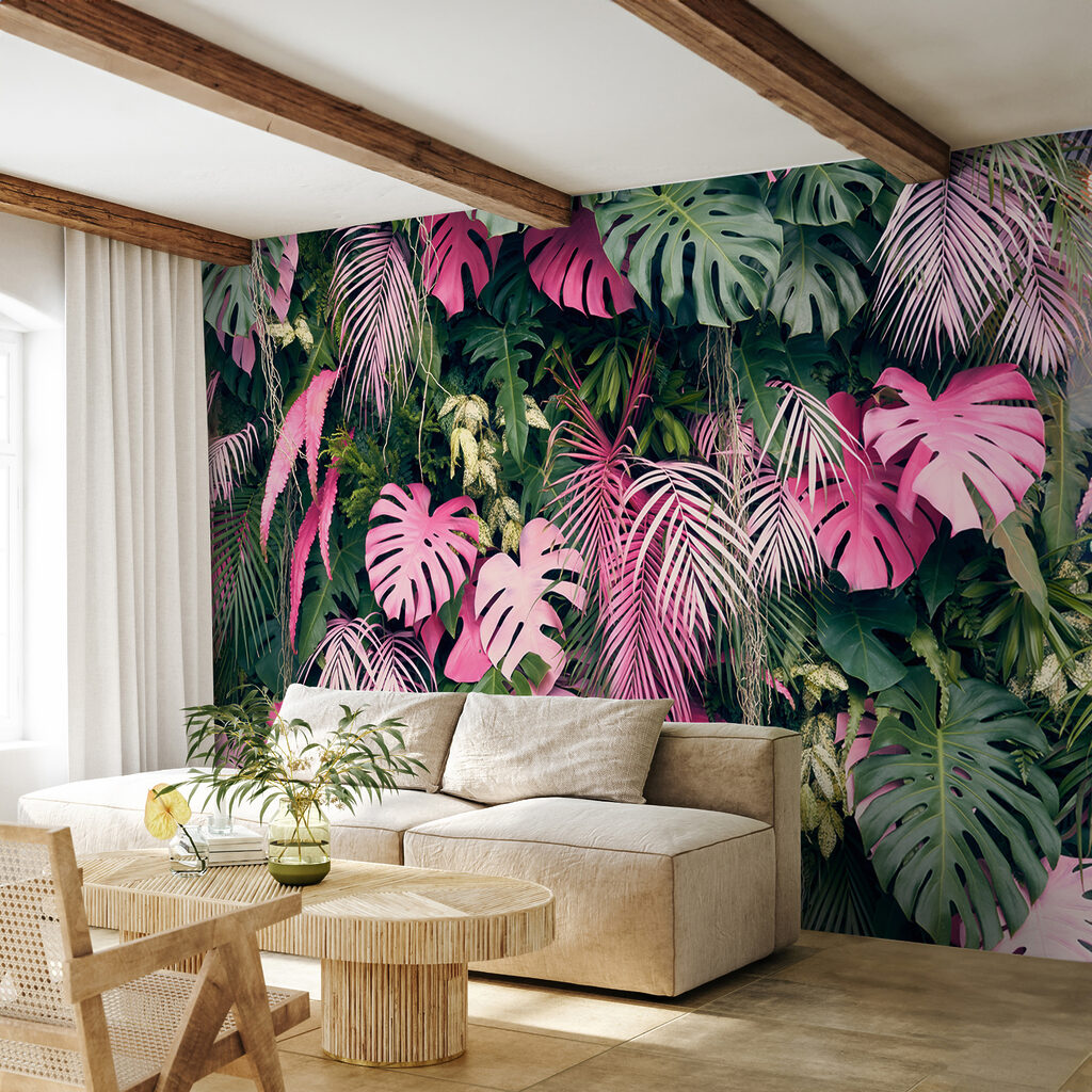 Folhas cor-de-rosa em profundidade — interior 5