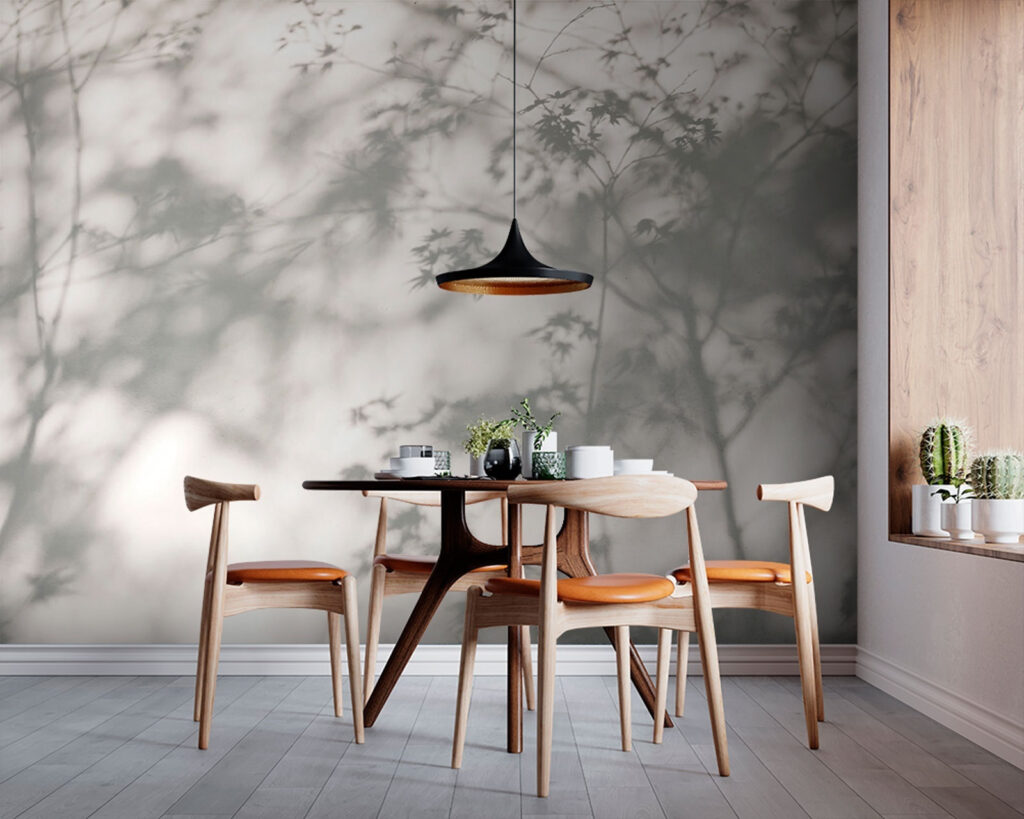 Sombras de folhas suaves — interior 1