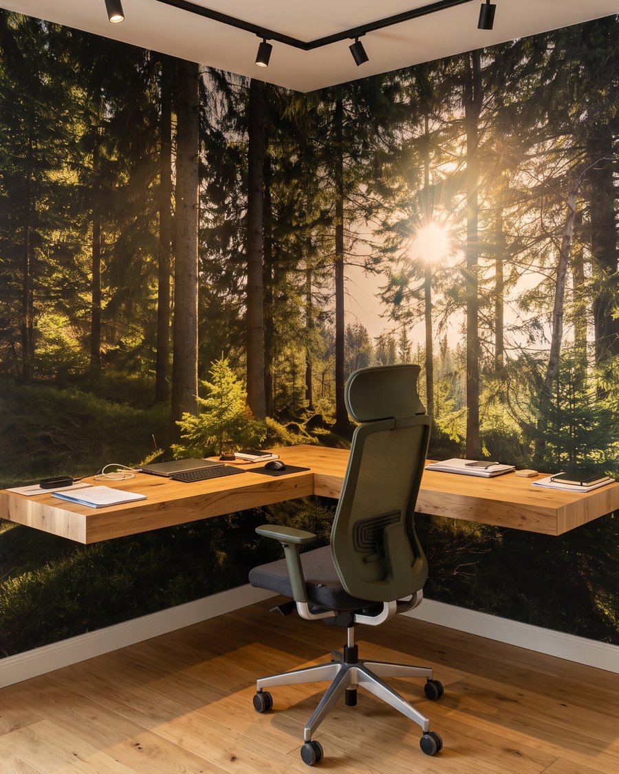 Sol sobre musgo verde — interior 6