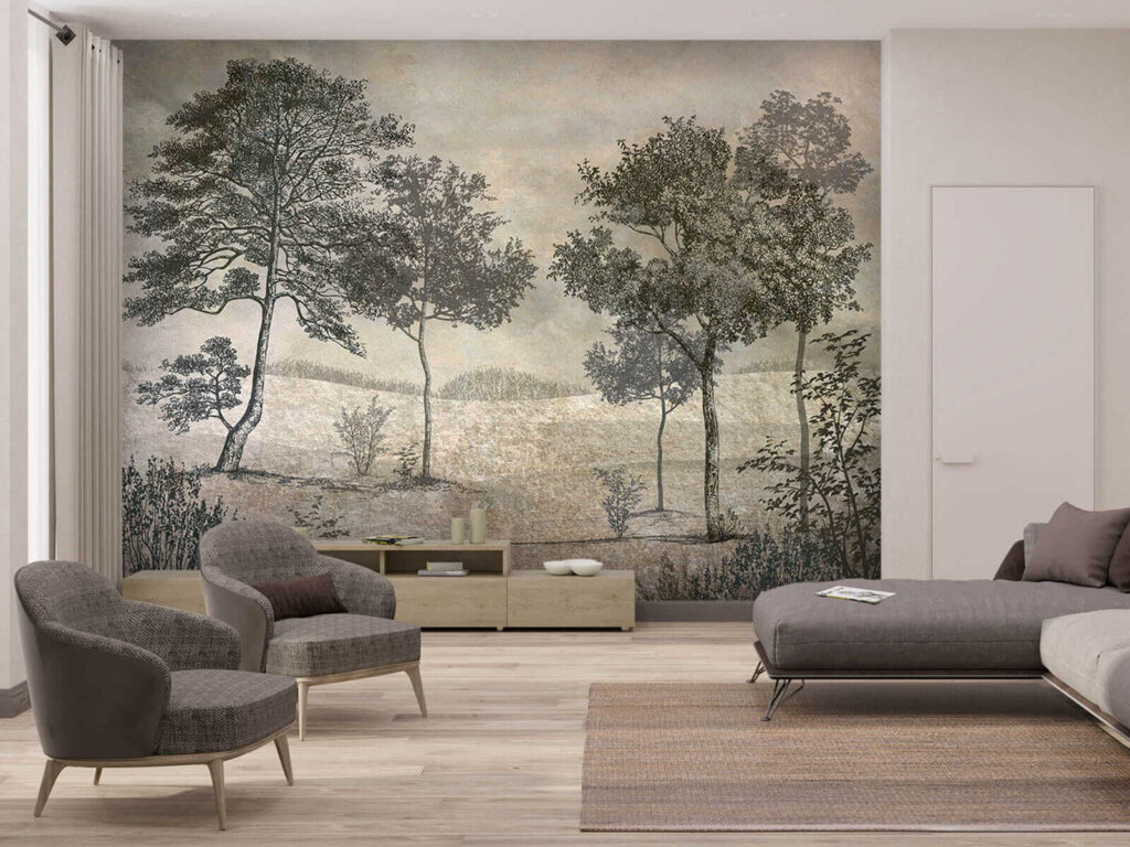 Paisagem de traços finos — interior 2