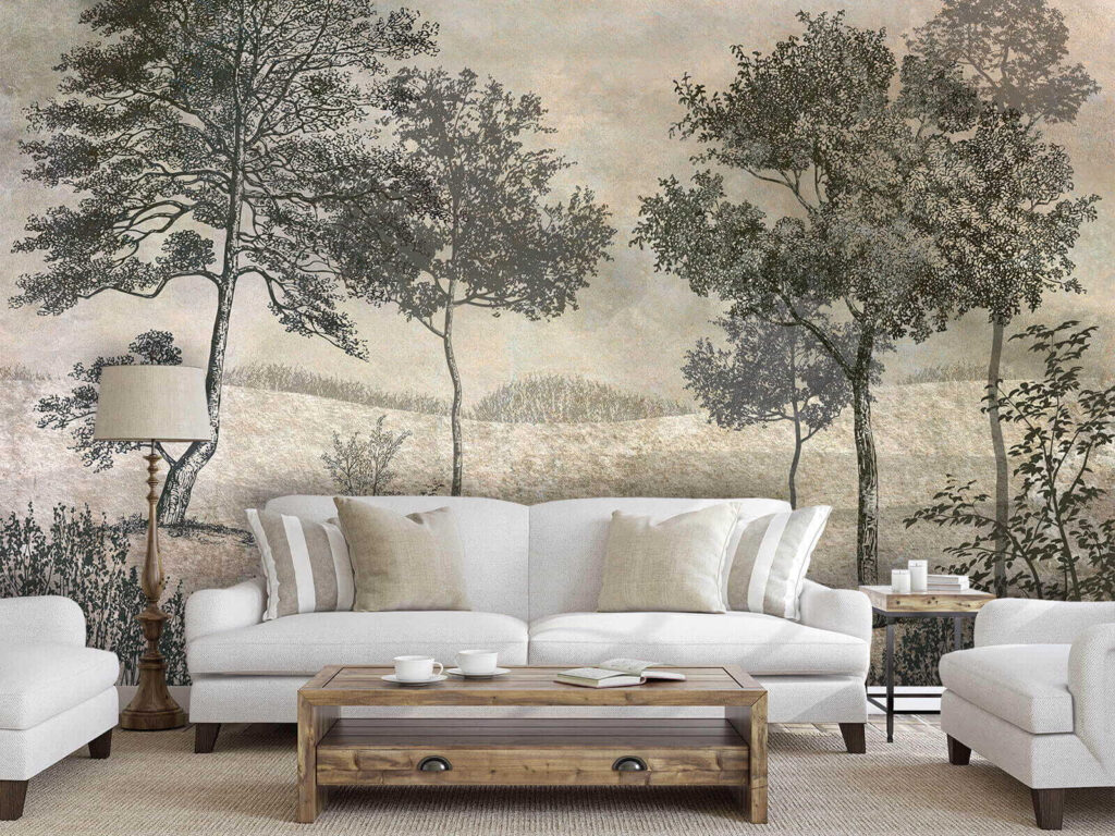 Paisagem de traços finos — interior 1