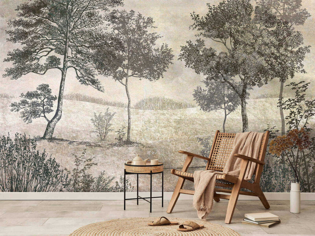 Paisagem de traços finos — interior 3