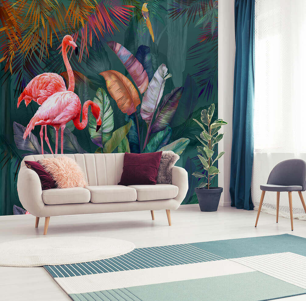 Jardim de folhas coloridas — interior 1