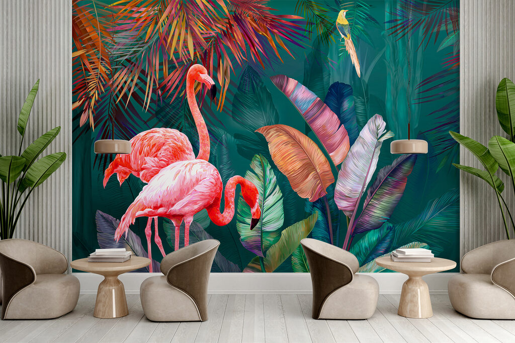 Jardim de folhas coloridas — interior 3
