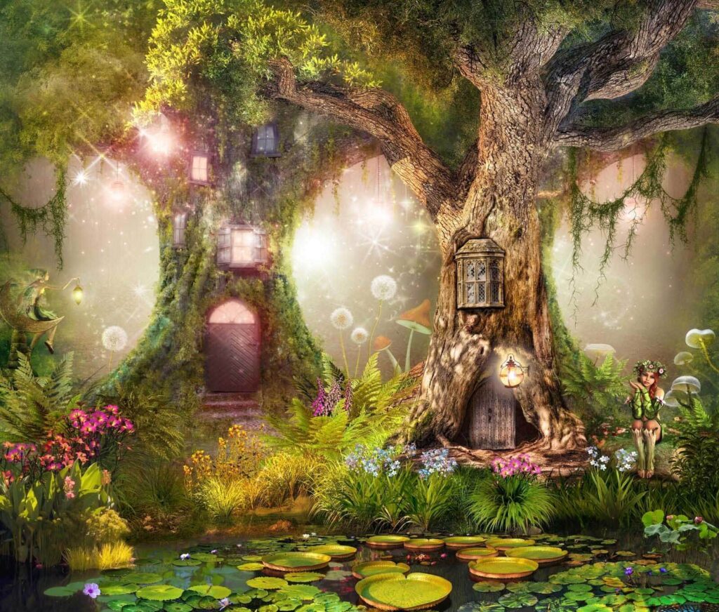 Portal da floresta mágica — design completo