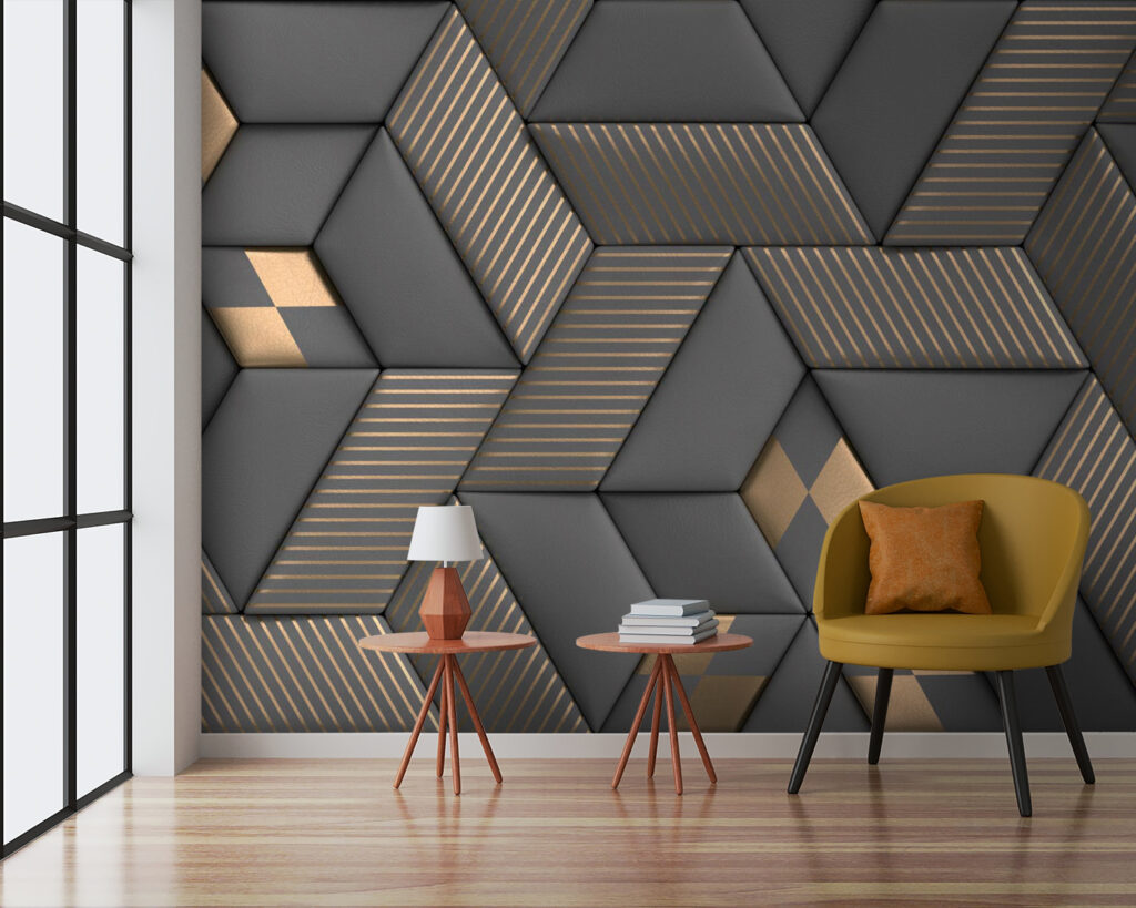 Cubos escuros com nervuras — interior 6