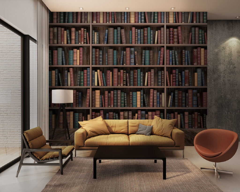 Livros em cantos silenciosos — interior 6