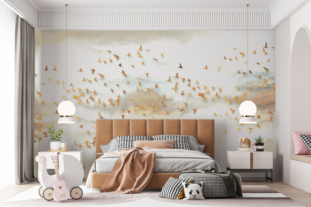Bando dourado sobre névoa — interior 7