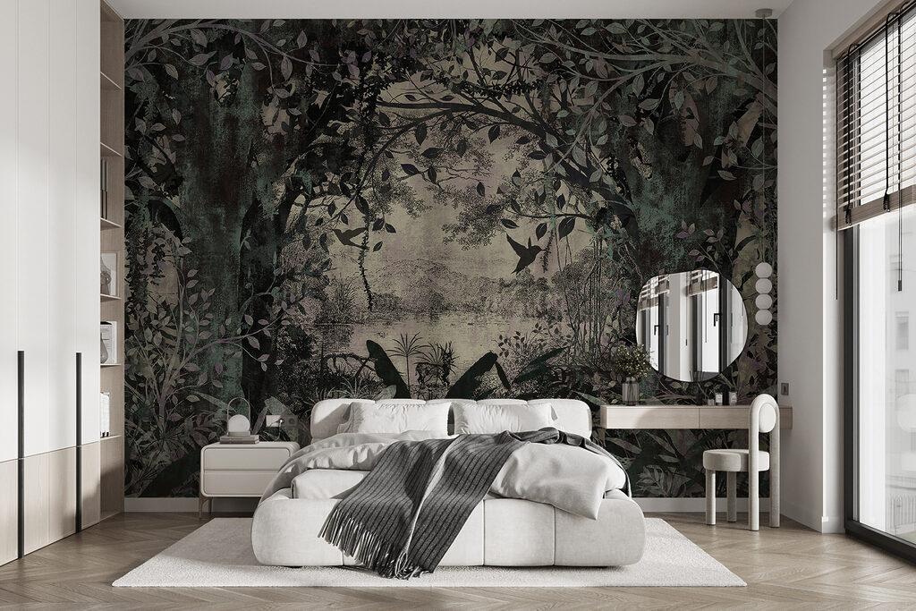 Bosque em verde-acinzentado — interior 2