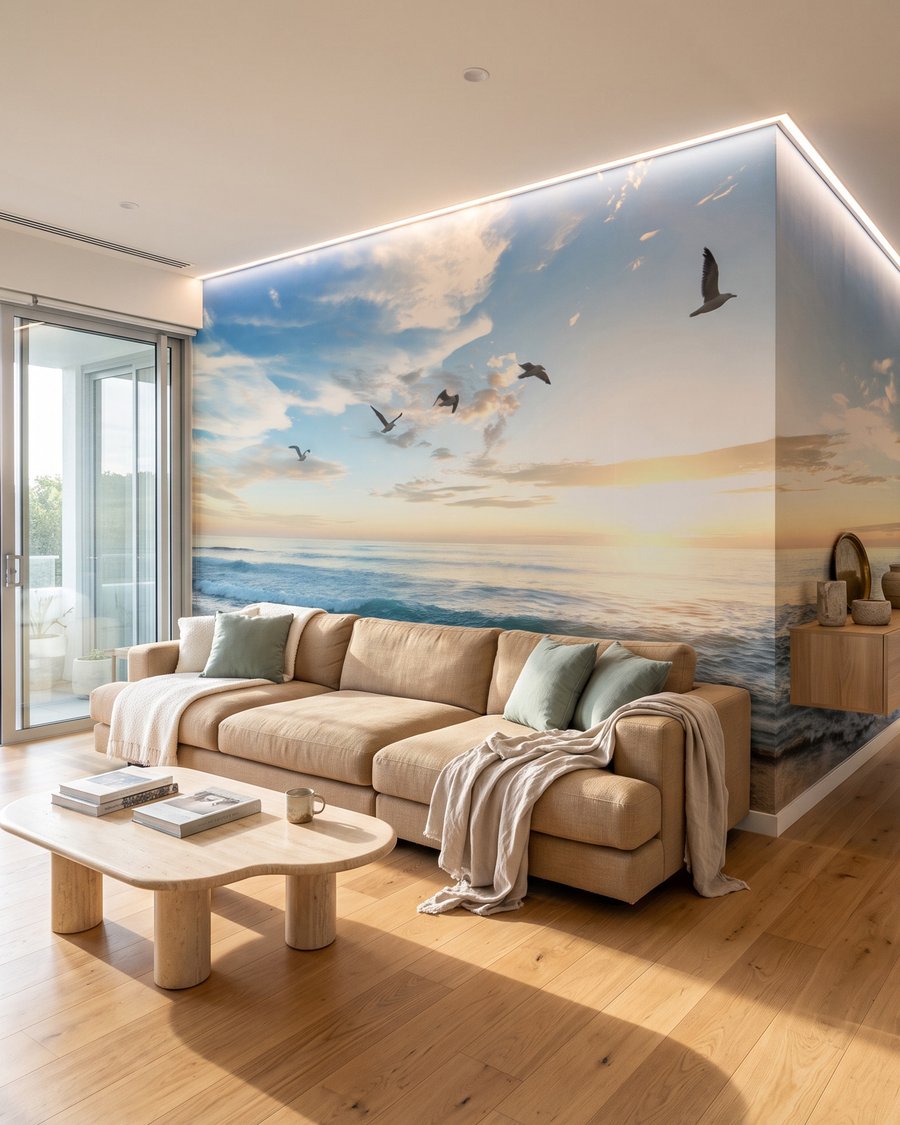 Mar ao entardecer — interior 4