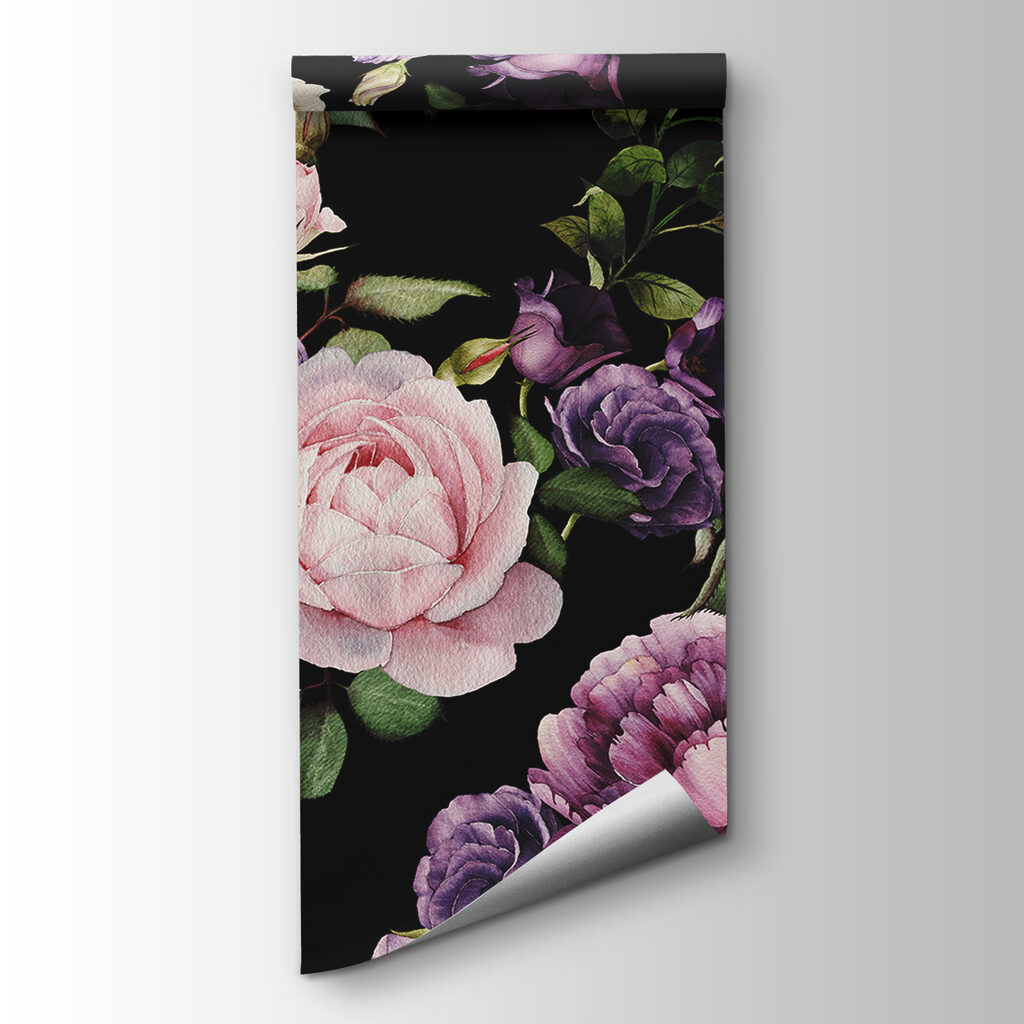 Rosas sobre fundo preto — vista do produto