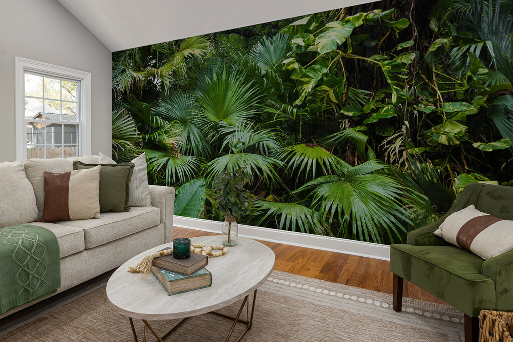 Cascata de folhagem tropical — interior 3