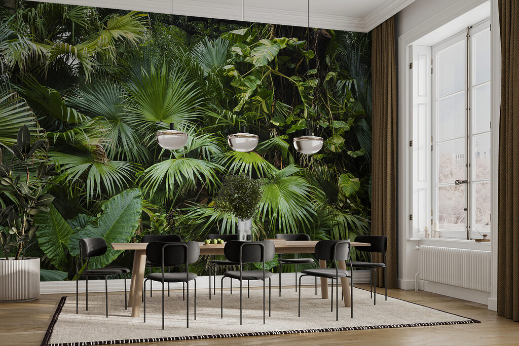 Cascata de folhagem tropical — interior 4