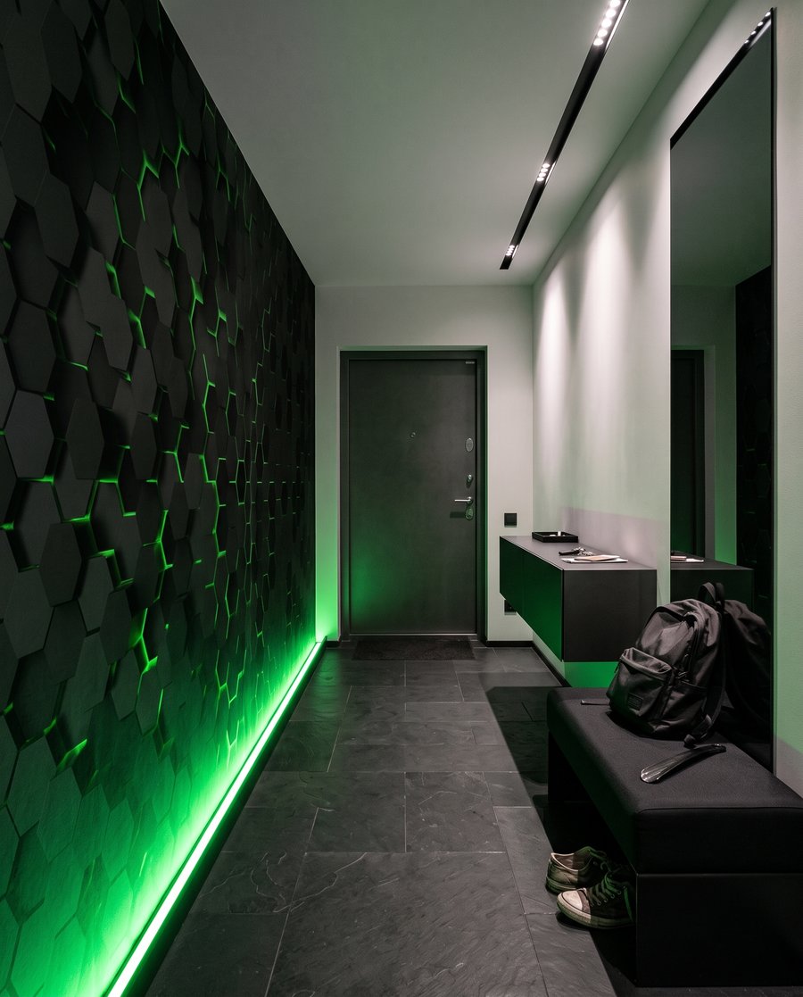Luz em hexágonos — interior 7