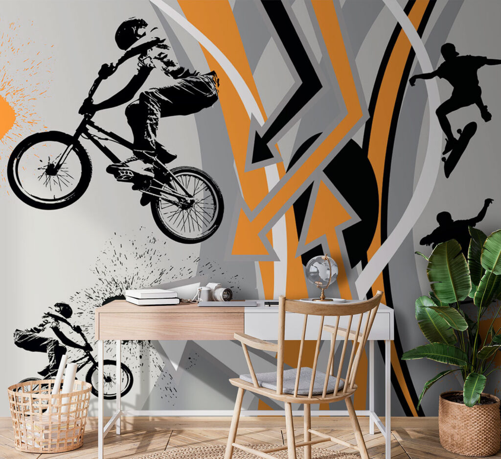 Desporto urbano em laranja — interior 1