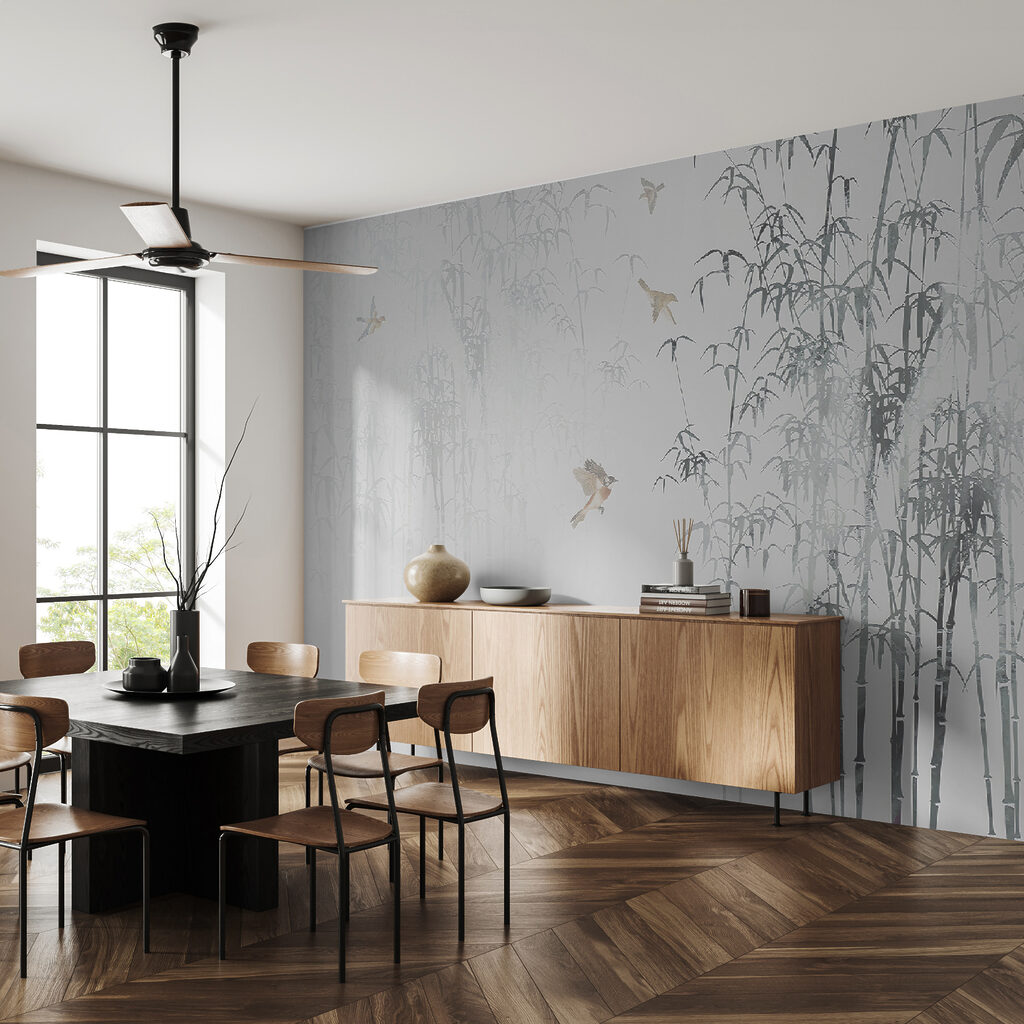 Aves entre bambus — interior 5