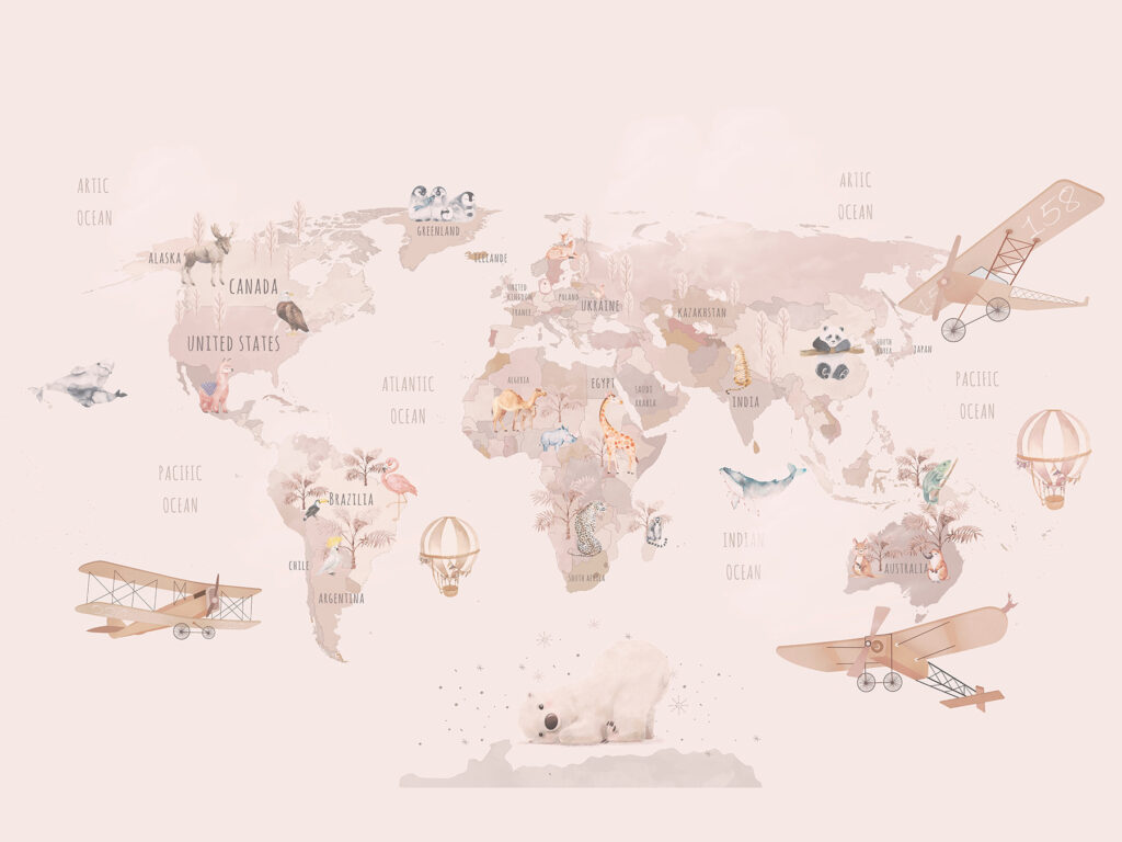 Rotas rosa no mapa — design completo