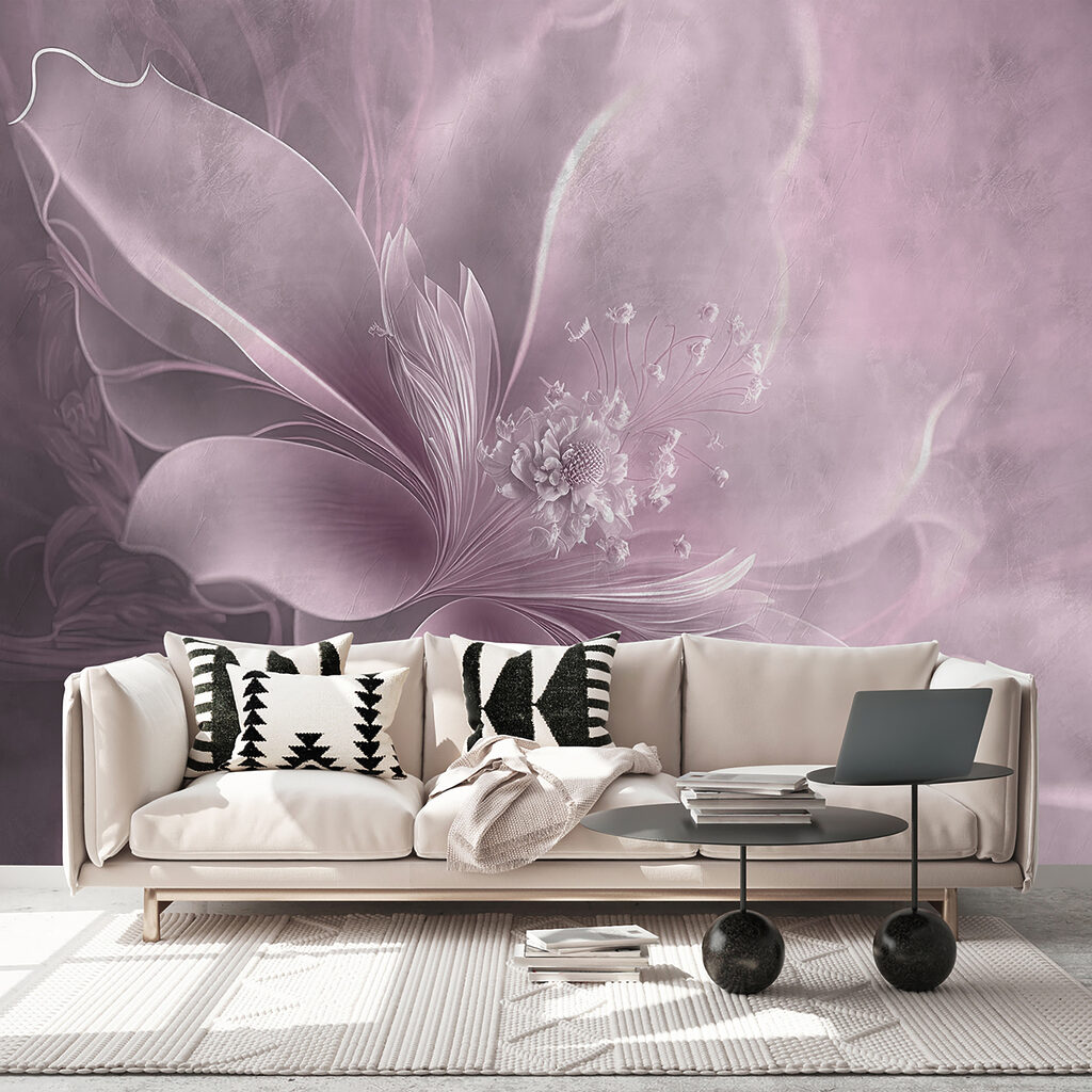 Flor em véu claro — interior 2