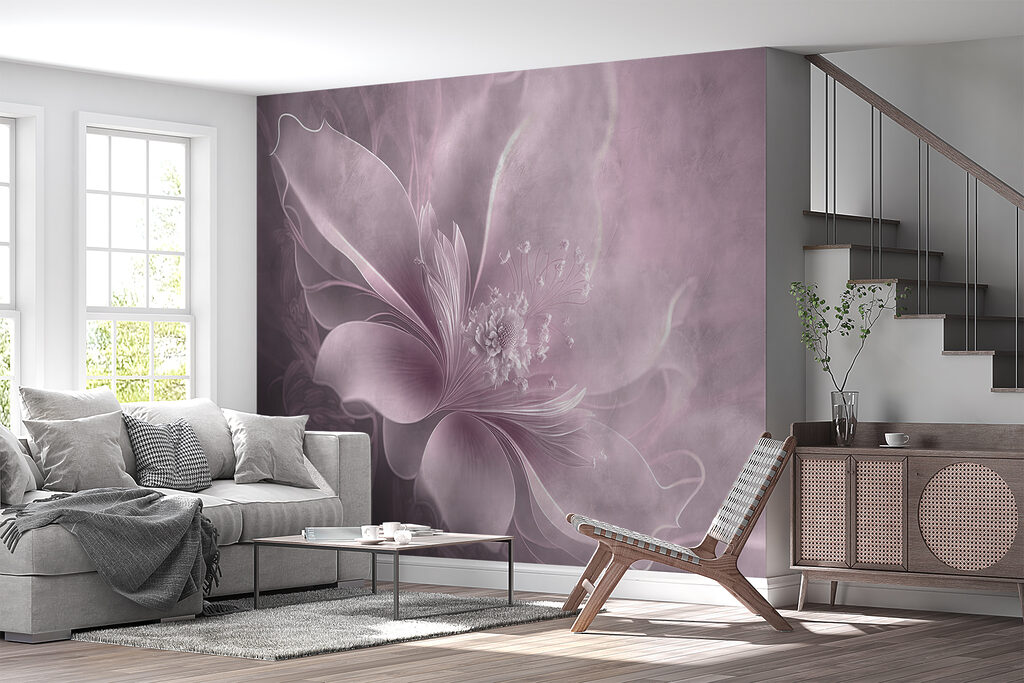 Flor em véu claro — interior 3