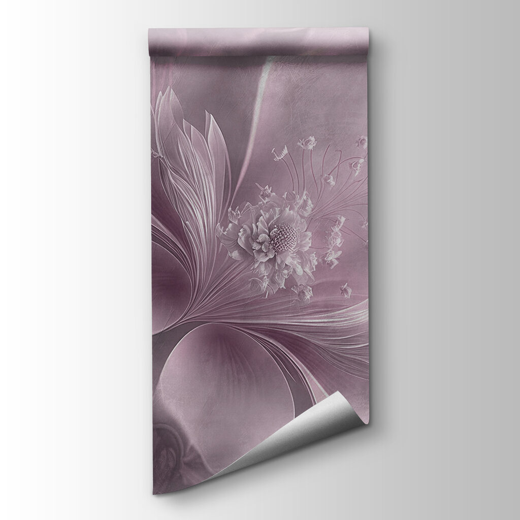 Flor em véu claro — vista do produto