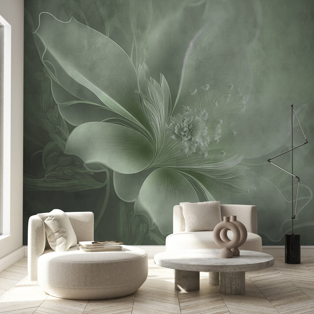 Flor em véu claro — interior 1