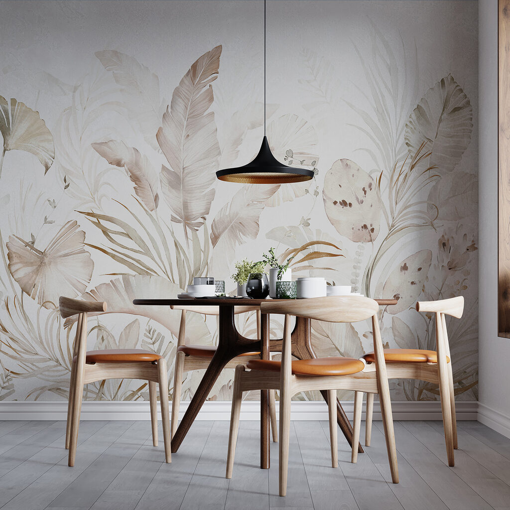 Leques em tons areia — interior 4