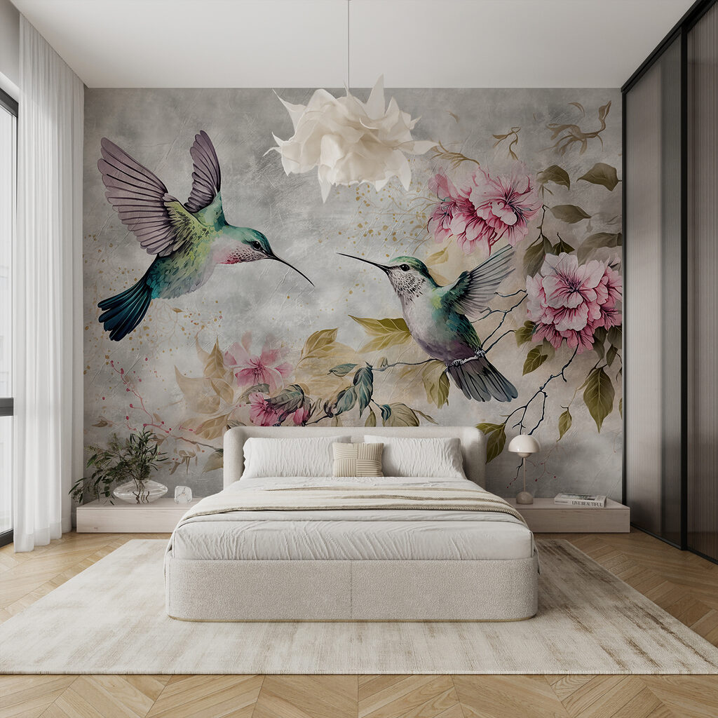 Colibris junto a flores — interior 4