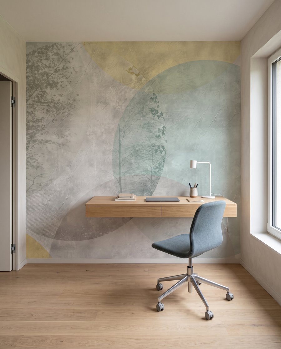 Círculos em tons pastel — interior 9