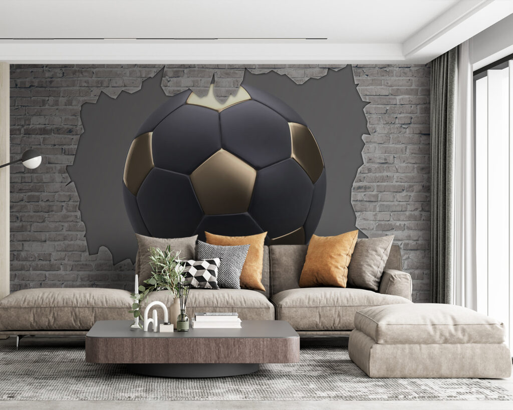 Bola escura no tijolo — interior 3