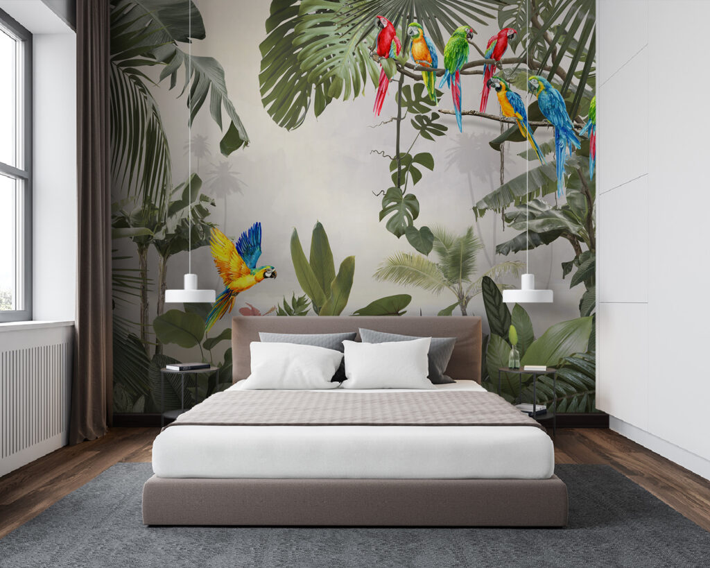 Araras na selva clara — interior 1