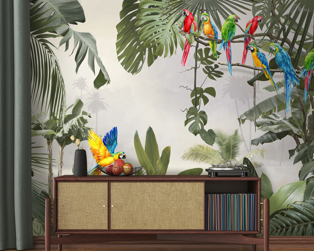 Araras na selva clara — interior 3