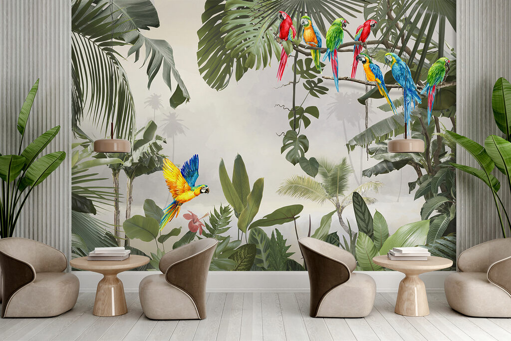 Araras na selva clara — interior 5