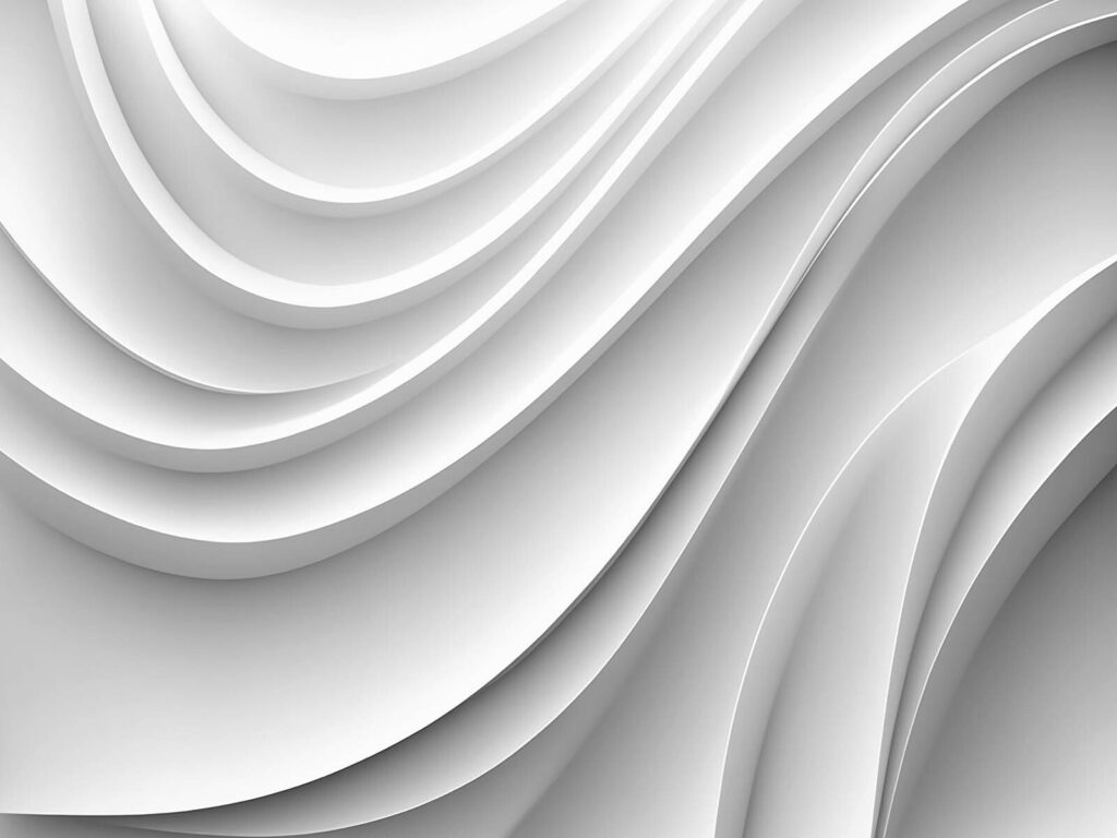 Fluxo de pregas brancas — design completo