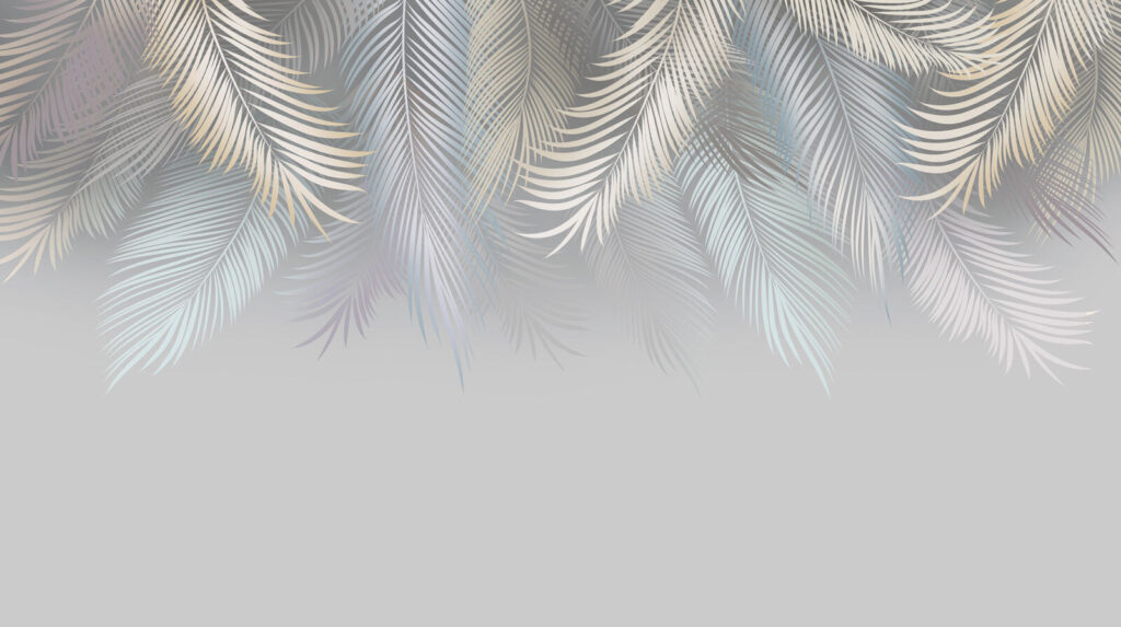 Folhas de palmeira claras — design completo