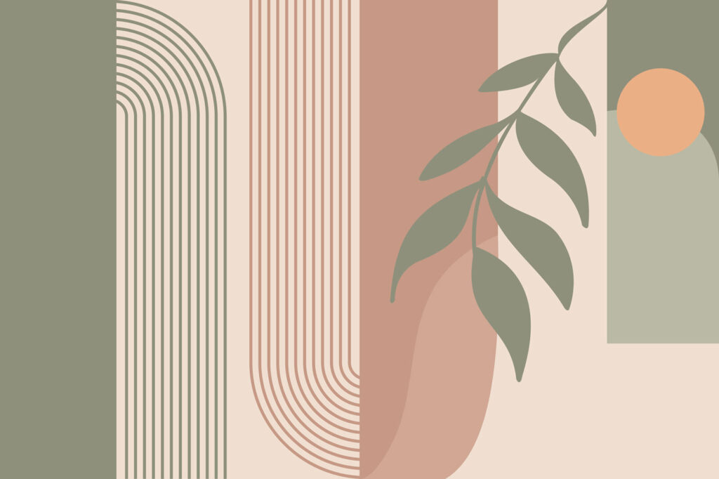 Ramo entre faixas redondas — design completo