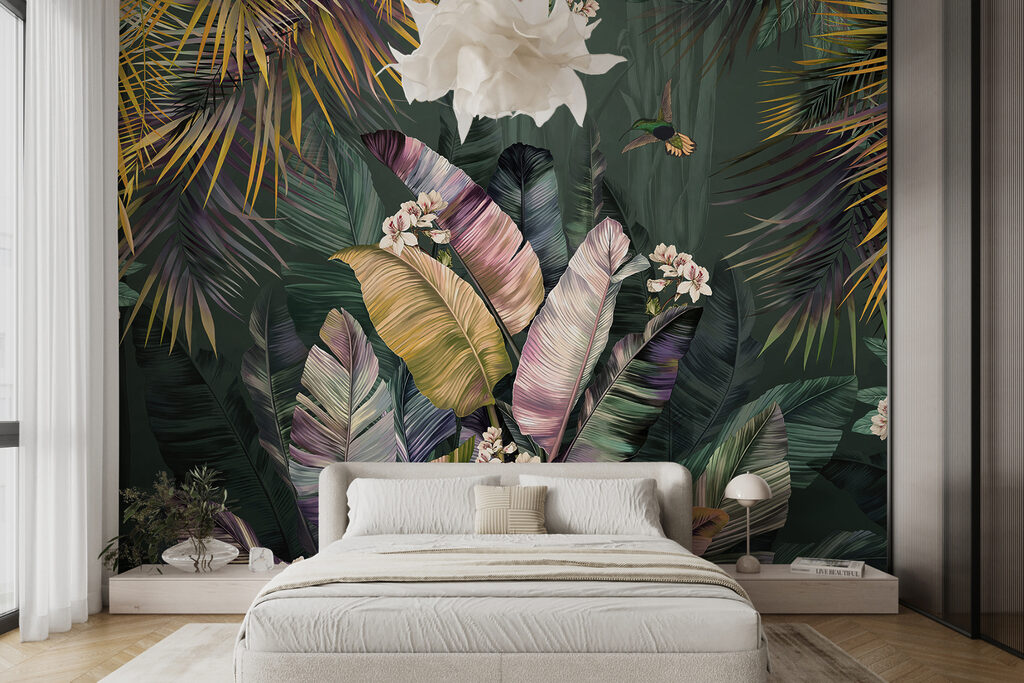 Palmas com flores claras — interior 4
