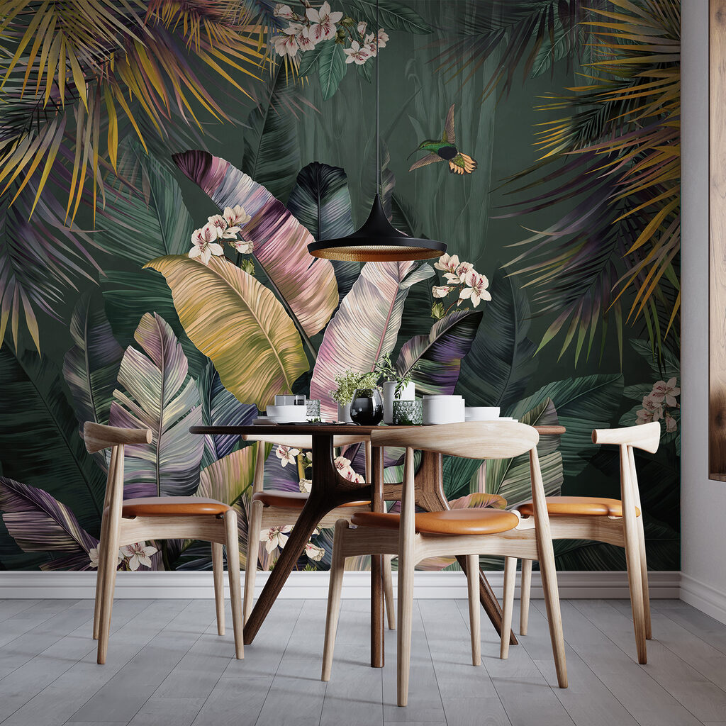 Palmas com flores claras — interior 5