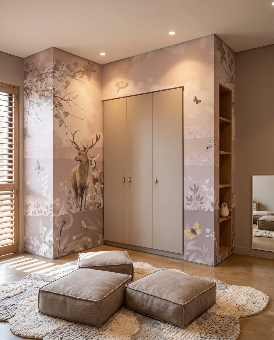 Veados em prados rosa — interior 2